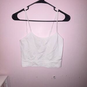 white tank top